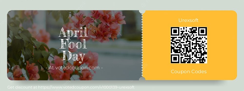 Urexsoft Coupon discount, offer to 2024 April Fool Day