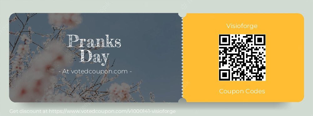 Visioforge Coupon discount, offer to 2025 Pranks Day