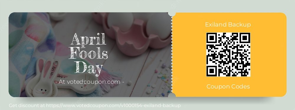 Exiland Backup Coupon discount, offer to 2025 April Fools Day