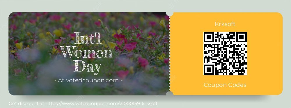 Krksoft Coupon discount, offer to 2024 Spring