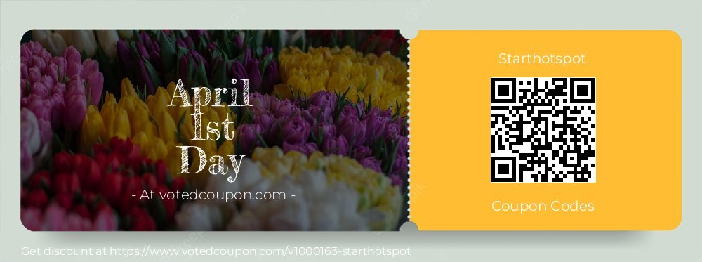 Starthotspot Coupon discount, offer to 2024 April 1st Day