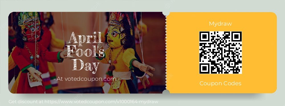 Mydraw Coupon discount, offer to 2025 April Fool's Day