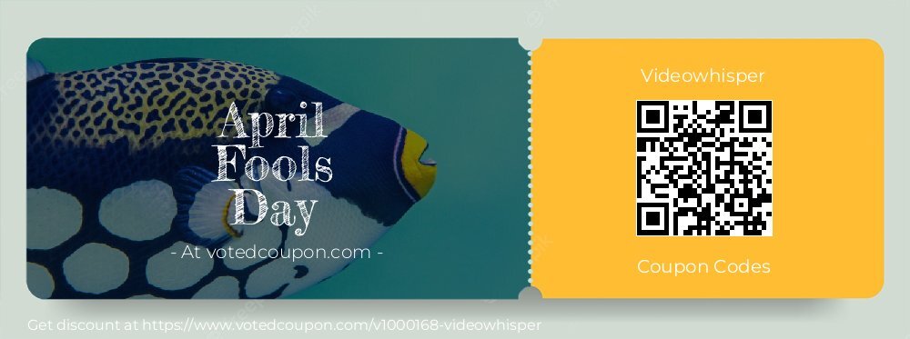 Videowhisper Coupon discount, offer to 2025 April Fools Day
