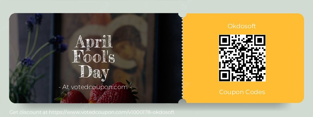 Okdosoft Coupon discount, offer to 2024 April Fool's Day