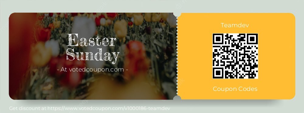 Teamdev Coupon discount, offer to 2025 Easter Sunday