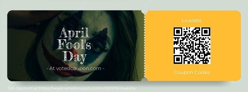 Livalabs Coupon discount, offer to 2024 April Fool's Day