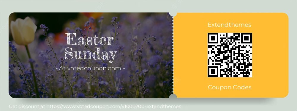 Extendthemes Coupon discount, offer to 2024 Easter Sunday