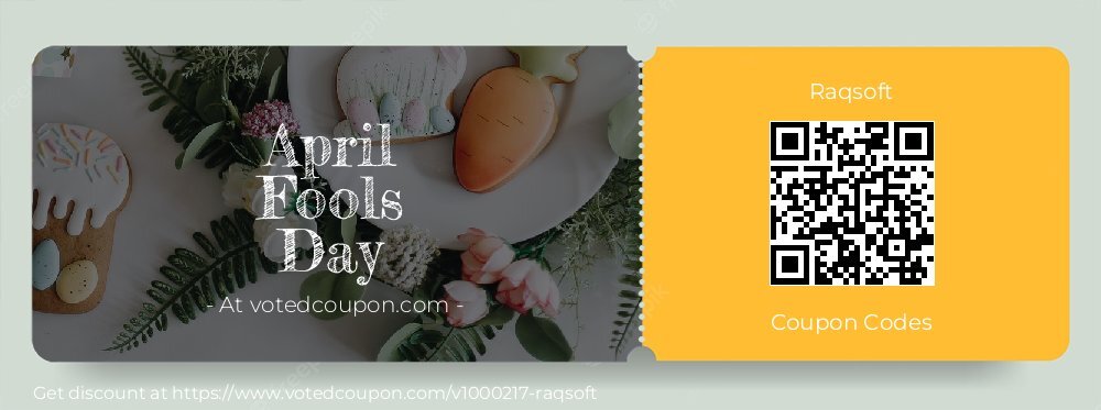 Raqsoft Coupon discount, offer to 2025 April Fools Day
