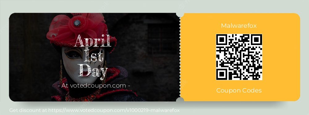 Malwarefox Coupon discount, offer to 2025 April 1st Day
