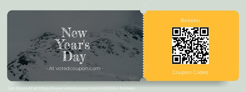 Binteko Coupon discount, offer to 2025 April Fool's Day