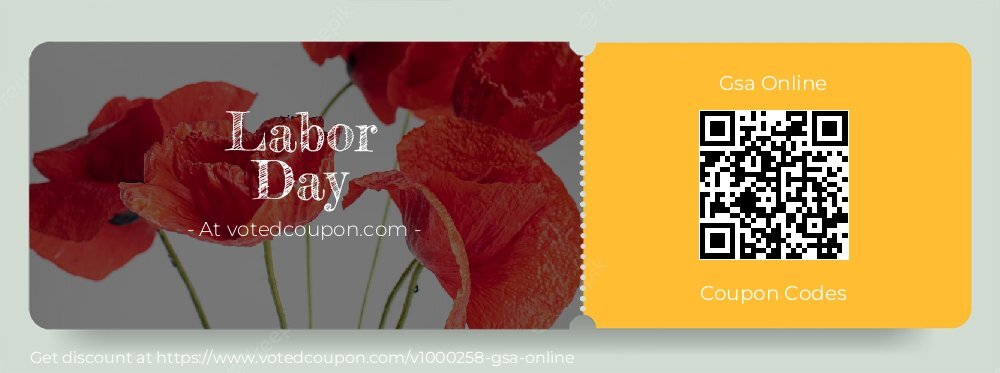 Gsa Online Coupon discount, offer to 2024 Mom's Day