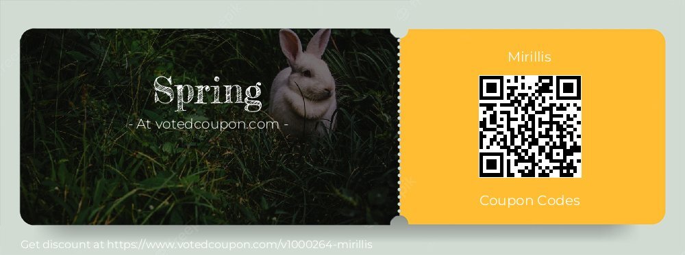 Mirillis Coupon discount, offer to 2025 Spring
