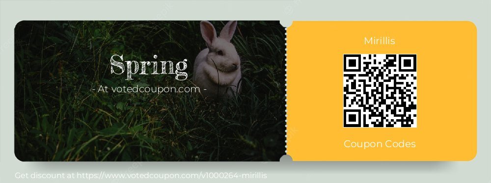 Mirillis Coupon discount, offer to 2024 Spring