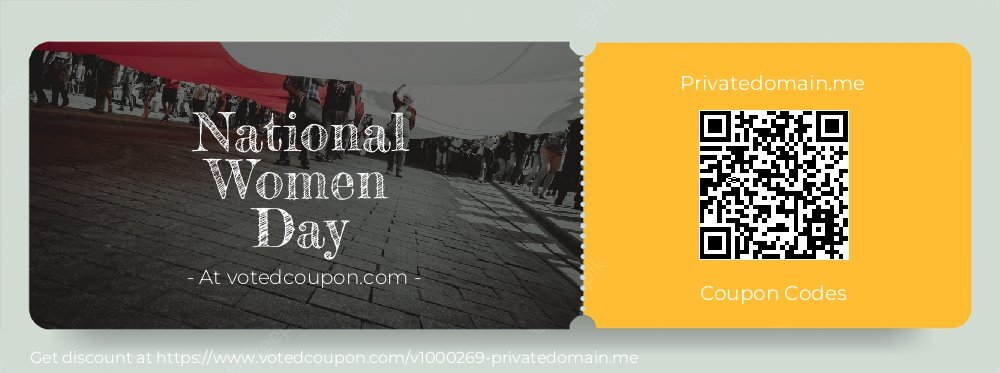 Privatedomain.me Coupon discount, offer to 2025 April Fool's Day