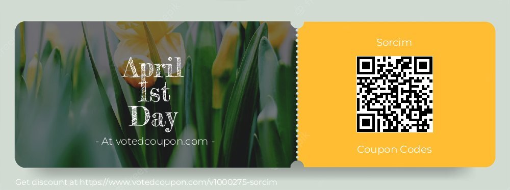 Sorcim Coupon discount, offer to 2025 April 1st Day