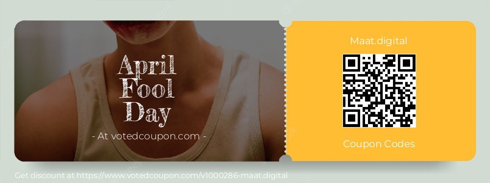 Maat.digital Coupon discount, offer to 2024 April Fool Day