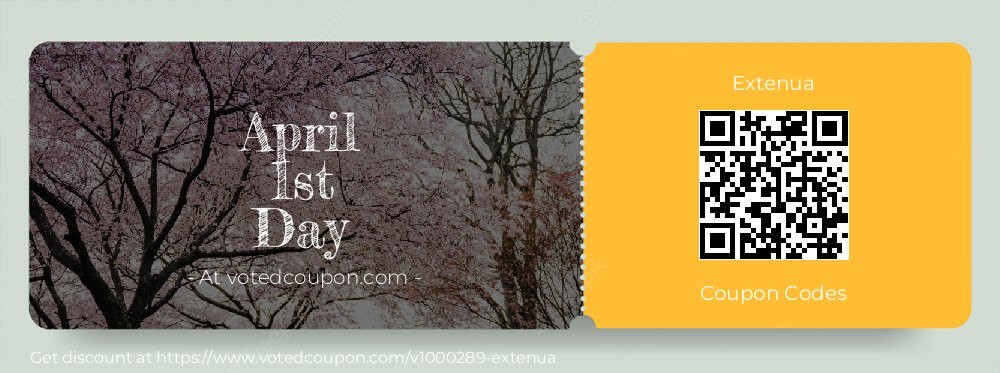 Extenua Coupon discount, offer to 2025 April 1st Day