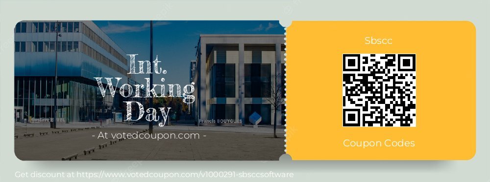 Sbscc Coupon discount, offer to 2024 Int. Working Day