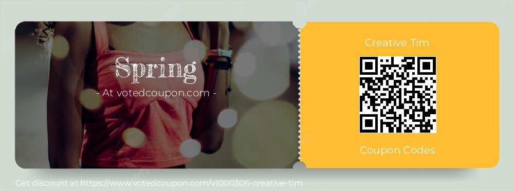 Creative Tim Coupon discount, offer to 2025 Spring