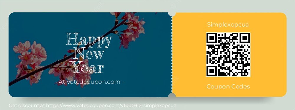 Simplexopcua Coupon discount, offer to 2023 Summer