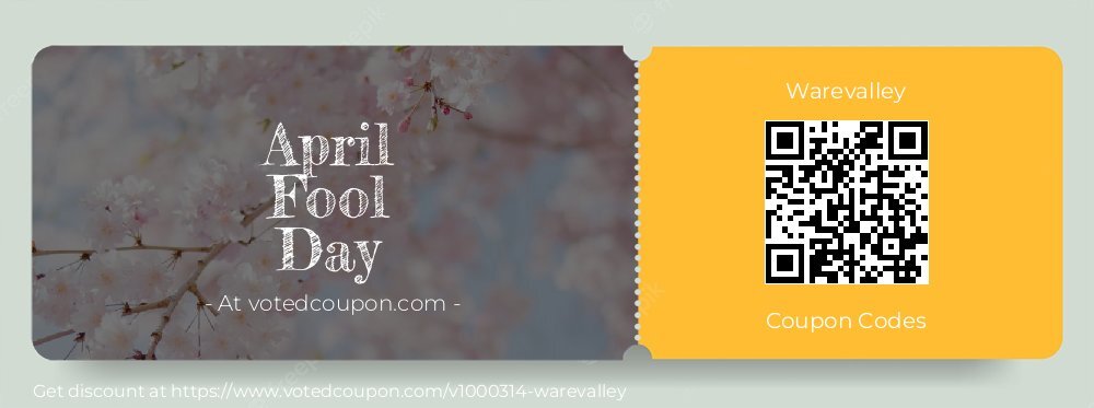 Warevalley Coupon discount, offer to 2025 April Fool Day