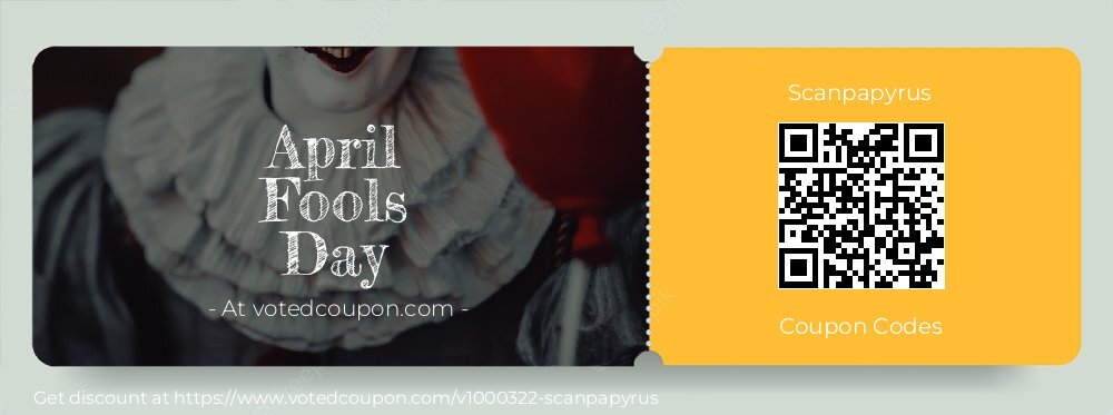 Scanpapyrus Coupon discount, offer to 2025 April Fools Day
