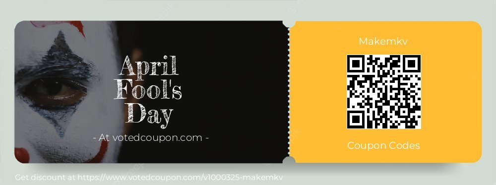 Makemkv Coupon discount, offer to 2025 April Fool's Day