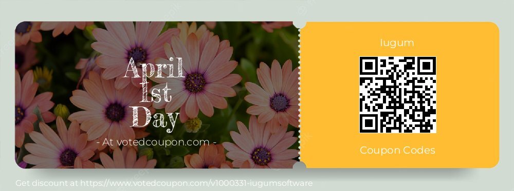 Iugum Coupon discount, offer to 2025 April 1st Day