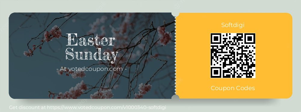 Softdigi Coupon discount, offer to 2025 Easter Sunday