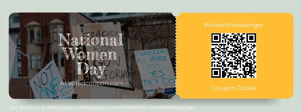 Winsentmessenger Coupon discount, offer to 2025 April 1st Day