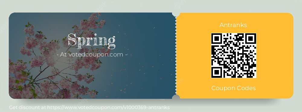 Antranks Coupon discount, offer to 2025 Spring