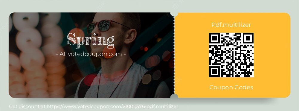 Pdf.multilizer Coupon discount, offer to 2025 Spring