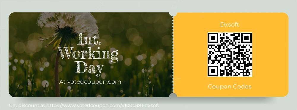 Dxsoft Coupon discount, offer to 2024 Mom's Day