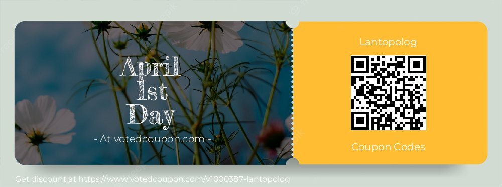 Lantopolog Coupon discount, offer to 2025 April 1st Day