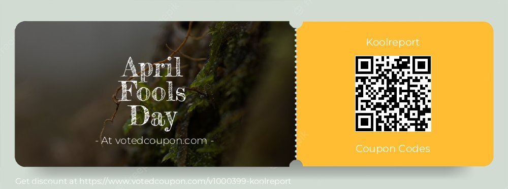 Koolreport Coupon discount, offer to 2025 April Fools Day