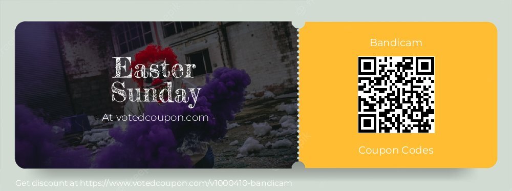 Bandicam Coupon discount, offer to 2025 Easter Sunday