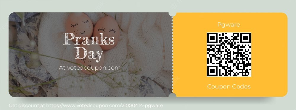 Pgware Coupon discount, offer to 2025 Pranks Day