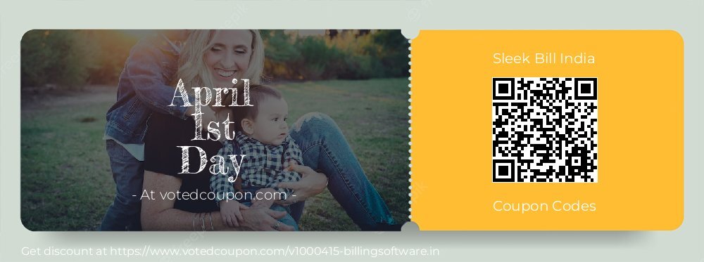 Sleek Bill India Coupon discount, offer to 2025 April 1st Day