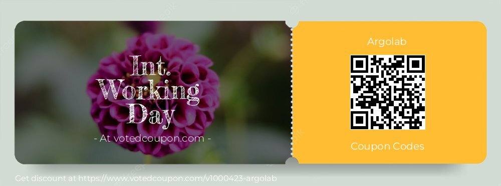 Argolab Coupon discount, offer to 2025 Int'l Women Day