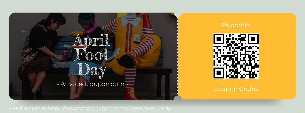 Rsjoomla Coupon discount, offer to 2024 April Fool Day