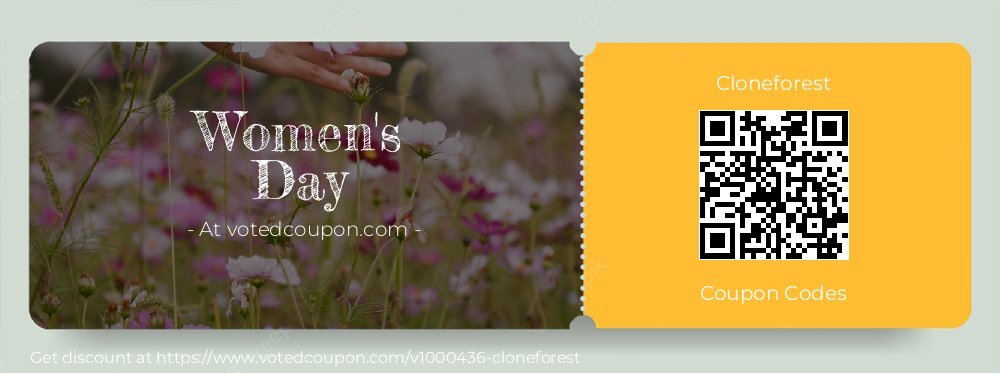 Cloneforest Coupon discount, offer to 2025 April 1st Day
