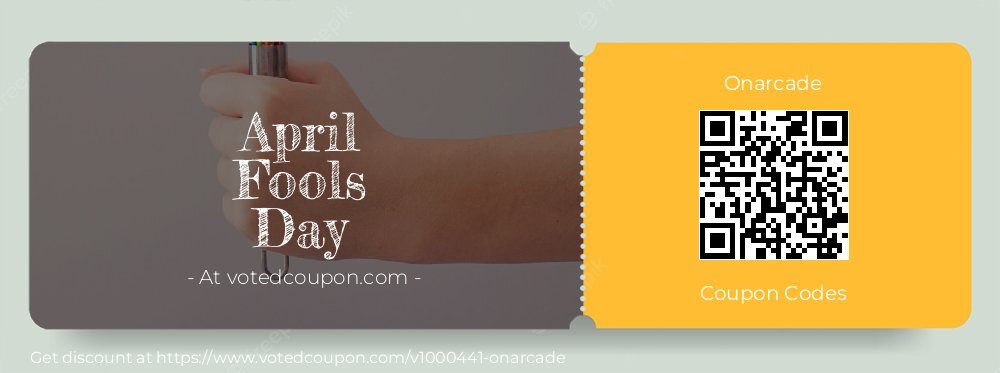 Onarcade Coupon discount, offer to 2025 April Fools Day
