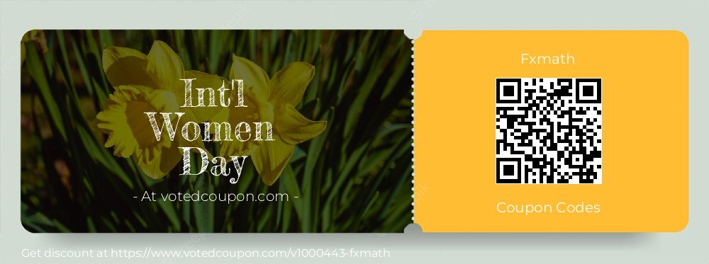 Fxmath Coupon discount, offer to 2024 Mothers Day