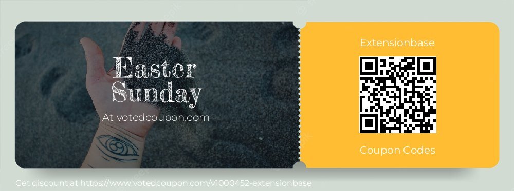 Extensionbase Coupon discount, offer to 2025 Easter Sunday