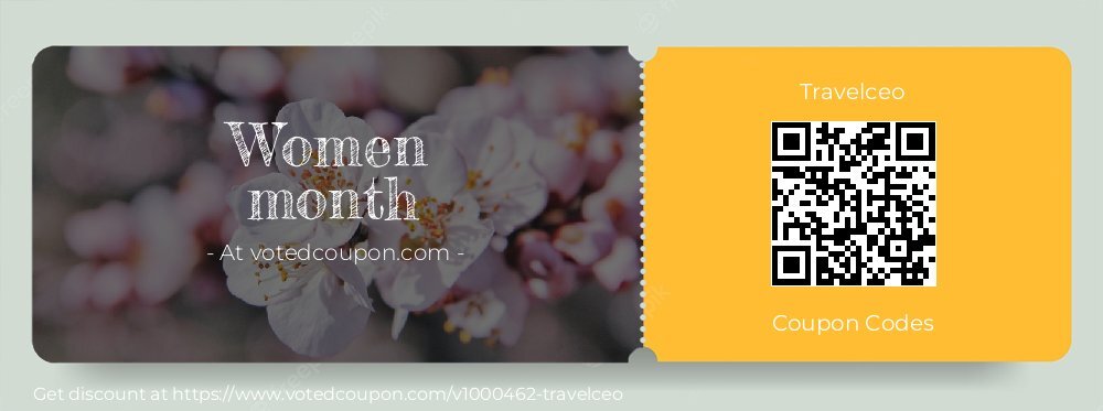 Travelceo Coupon discount, offer to 2024 Mom's Day