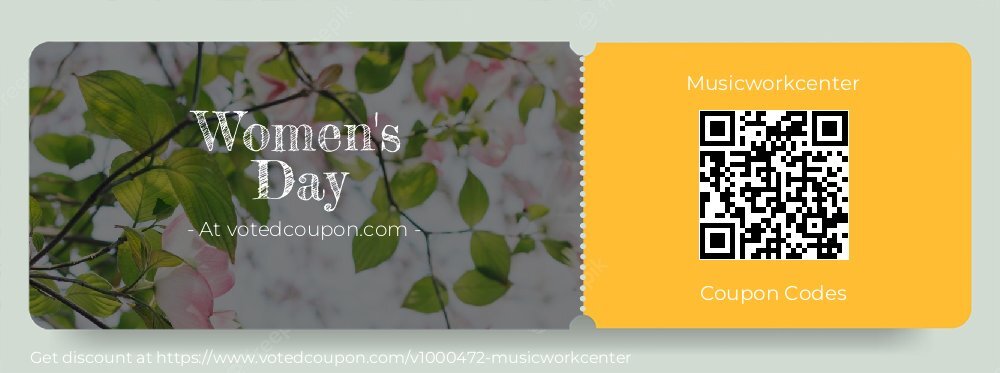 Musicworkcenter Coupon discount, offer to 2025 April Fool's Day