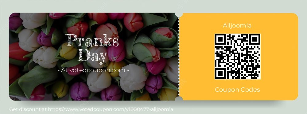 Alljoomla Coupon discount, offer to 2024 Pranks Day