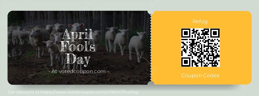 Refog Coupon discount, offer to 2024 April Fool's Day