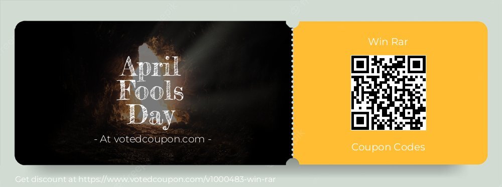 Win Rar Coupon discount, offer to 2024 April Fools Day