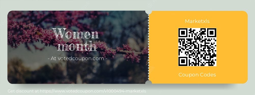 Marketxls Coupon discount, offer to 2024 Mothers Day